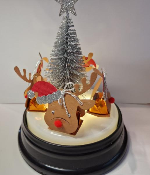 Kleines Rentiere Mitbringsel Gastgeschenk Tischdeko für kleine Pralinen ob mit Nüssen oder Alkohol